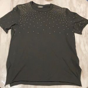 Zara studded club shirt